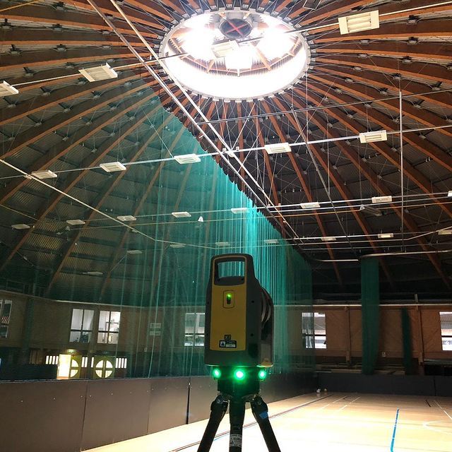 Scanning inside a hall